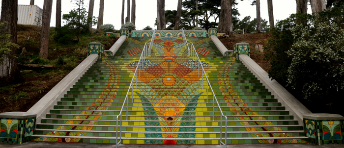 Elegant steps match S.F. vistas