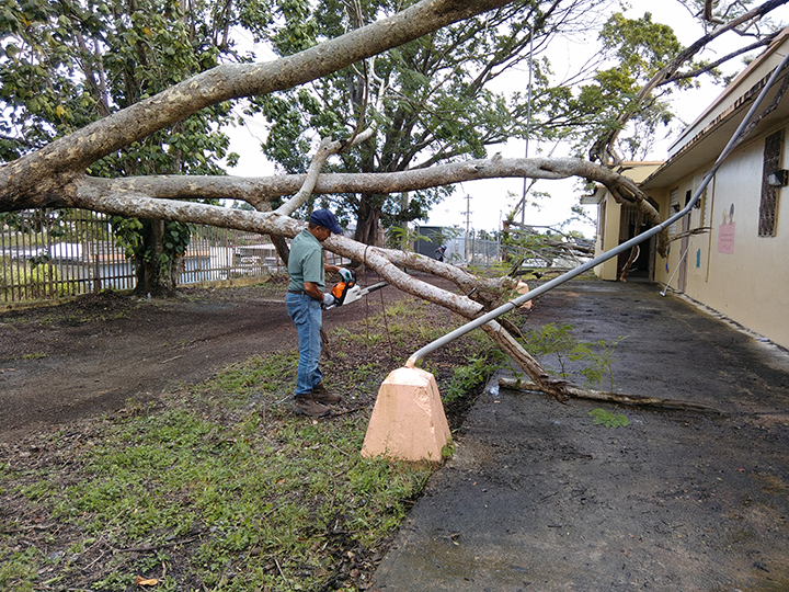 School clean up in Puerto Rico